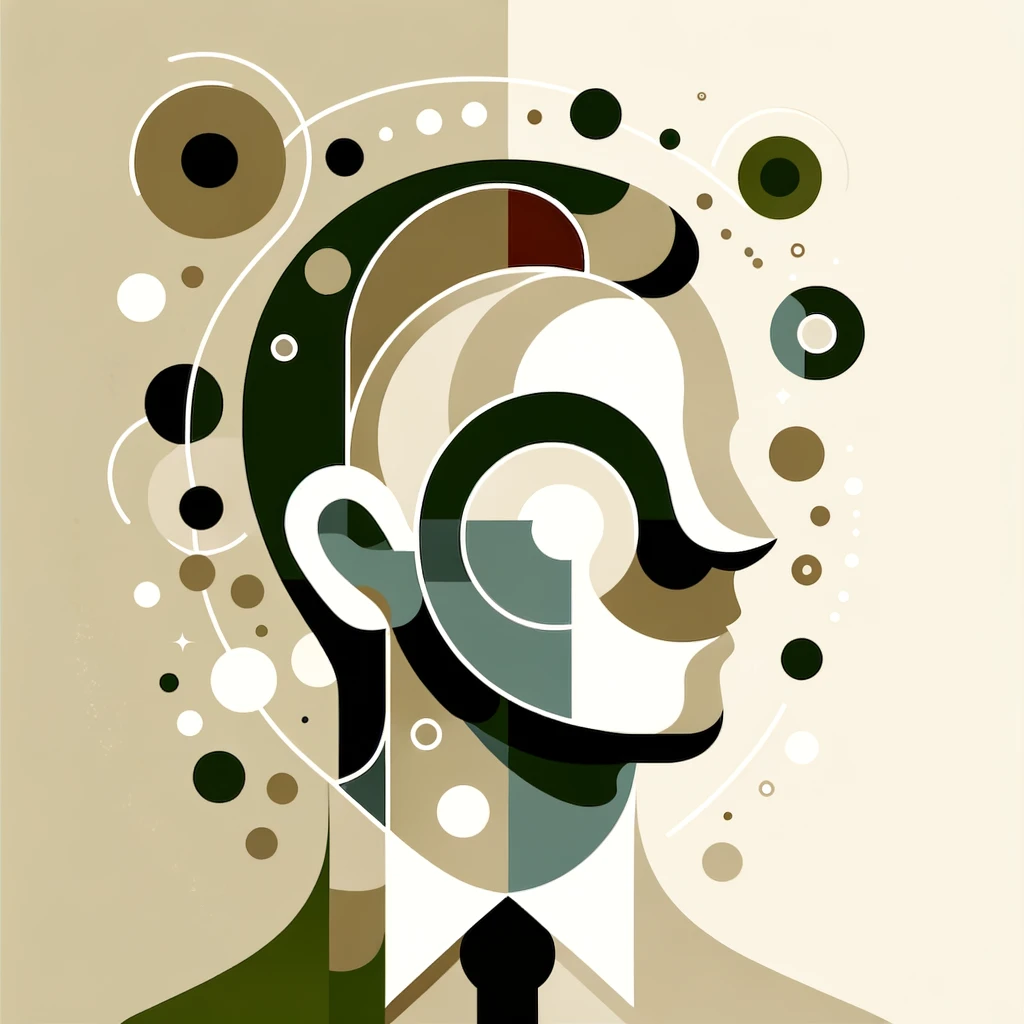 DALL·E 2024 04 09 16.13.22 Create a 500px x 500px headshot for use in a customer testimonial adopting the same clean and minimalistic style and color scheme khaki green white